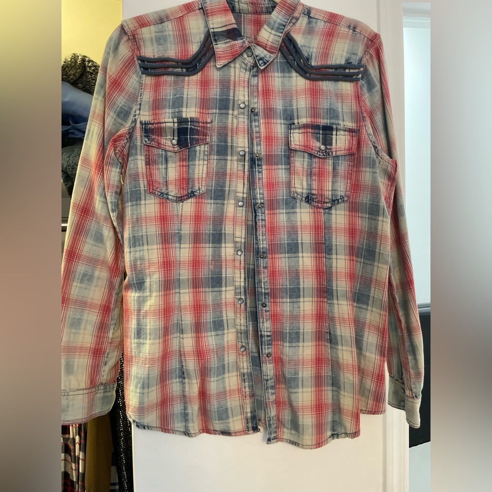 Blank NYC zipper button down